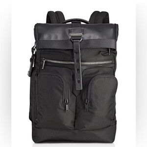 BRAND NEW! // TUMI Black Roll-Top Tactical Backpack